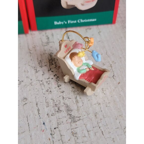 Hallmark miniature Baby First Xmas grandkid ornament Xmas‎ - Picture 4 of 6